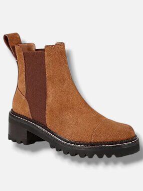 See by Chloé Women's Brown Mallory Chelsea Boots Shoe Size 37
